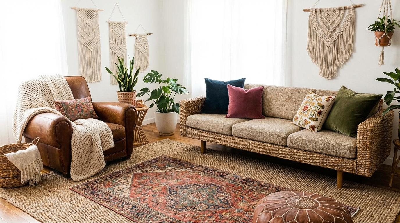 Boho living space